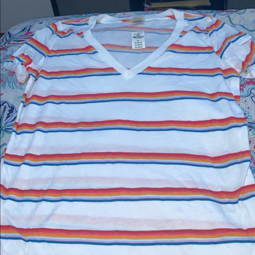 Short sleeve rainbow PINK shirt